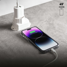 Dodávka napájania USB-A USB-C 20W - Biele doručovacie nakladač