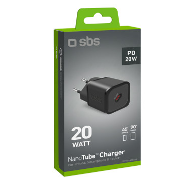 Dostava moči GAN USB-C 20W Omrežni polnilnik - črna