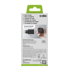 Entrega de energia GAN USB-C 45W - Preto