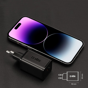 Entrega de energia GAN USB-C 45W - Preto