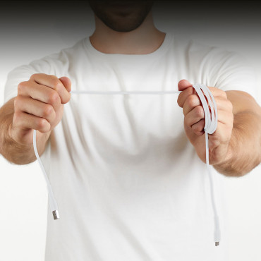 Kabeļu USB-a kabelis - USB-C 1.5m - balts