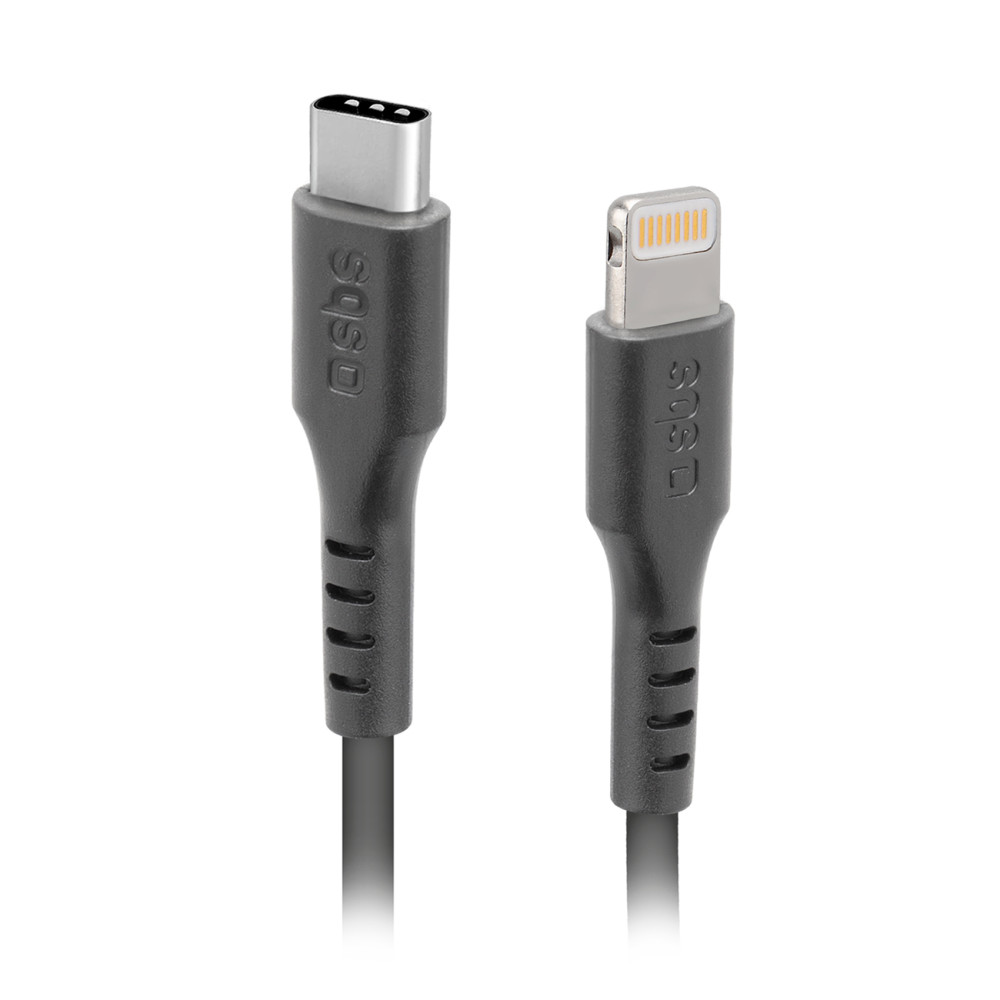 Kaapeli USB-C-kaapeli - iPhone Lightning 1m - Musta
