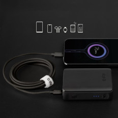 Kabeļu vads USB-C 60W 1.5m - melns