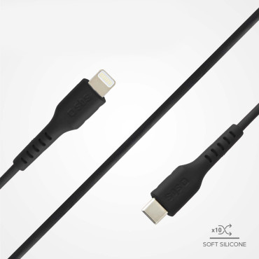 Kabel USB-C kabel - iPhone Lightning 1m - černá