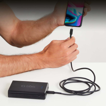 Kabel USB-C-kabel - iPhone Lightning 1M - Svart
