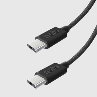 Kabeļu vads USB-C 60W 1.5m - melns