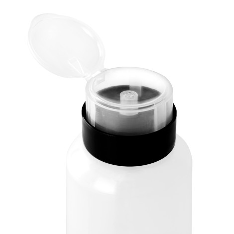 ACTIVESHOP Pullo 40 (220 ml) pumppupullo kynsien hoitoon — lähikuva pinnasta