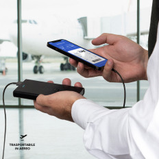 PowerBank 10000 MAH Strømlevering 20W - Svart