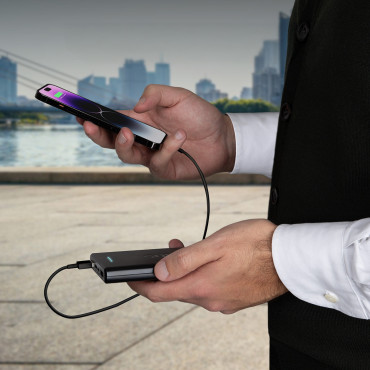 PowerBank 10000 MAH Strømlevering 20W - Svart
