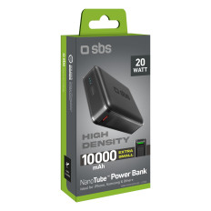 PowerBank 10000 mAh Power Piegāde - melns