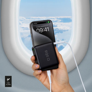 PowerBank 10000 mAh Power Piegāde - melns