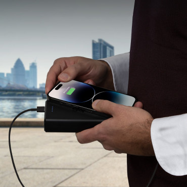 Powerbank 20000 MAH USB-A USB-C - Preto