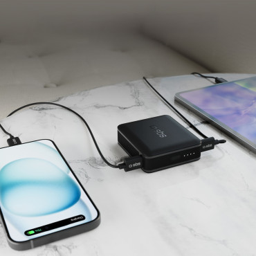 PowerBank 10000 mAh Power Piegāde - melns