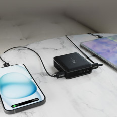 PowerBank 10000 mAh Power Piegāde - melns