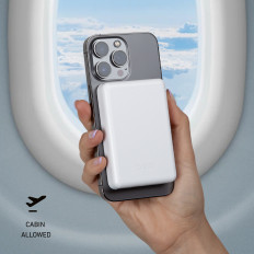 Powerbank 5000 mAh USB-C συμβατό με το Magsafe - Λευκό