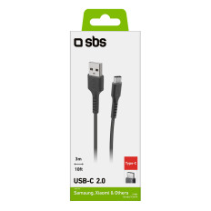 Kabel USB-kabel - USB-C 3M - črna