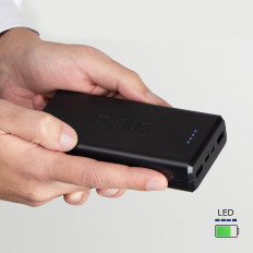 Powerbank 20000 mah USB-A USB-C - musta