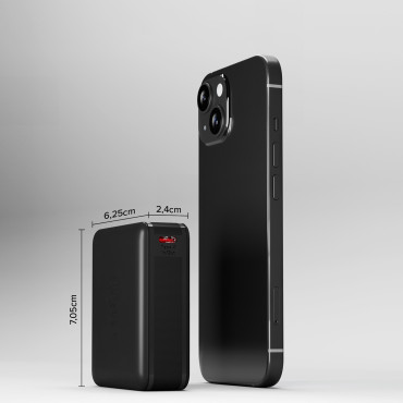 PowerBank 10000 mAh Power Piegāde - melns