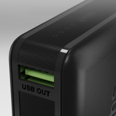 PowerBank 10000 mAh Power Piegāde - melns