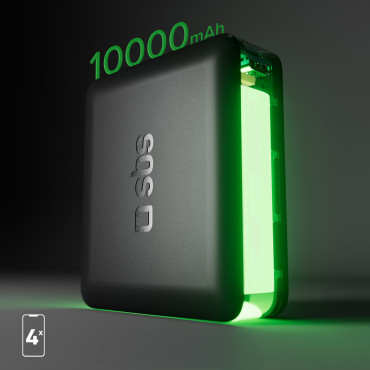 PowerBank 10000 mAh Power Piegāde - melns