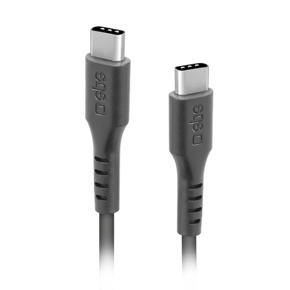 Kabeļu USB-C kabelis - USB-C 3M - melns