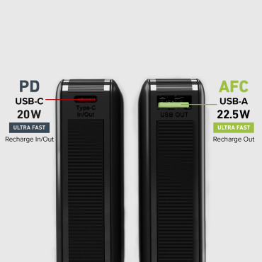 PowerBank 10000 mAh Power Piegāde - melns