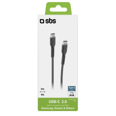 Kabel USB-C kabel - USB-C 3M - črna