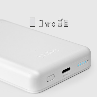 PowerBank 5000 MAH USB-C compatível com MagSafe - Branco