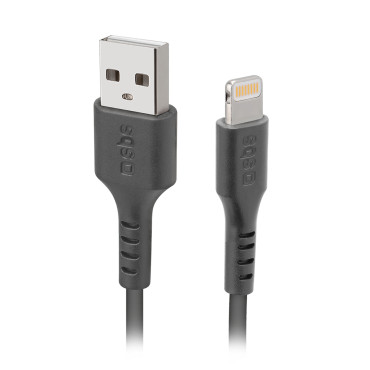 Καλώδιο καλωδίου με πιστοποιητικό MFI USB-A - iPhone Lightning 1m - Μαύρο