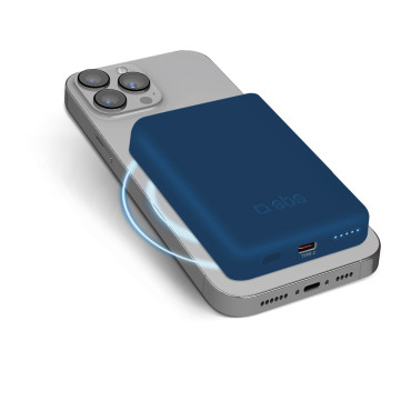 Powerbank 5000 MAH Magsafe - blue
