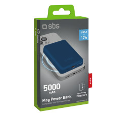 PowerBank 5000 mah magsafe - blå