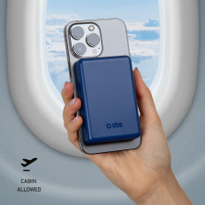 Powerbank 5000 mah magsafe - modrá