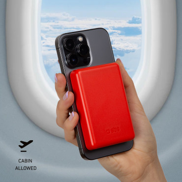 PowerBank 5000 Mah Magsafe - Vermelho