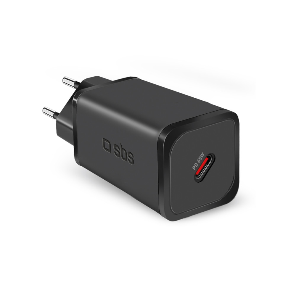 Carregador de rede GAN com entrega de energia 65W - preto