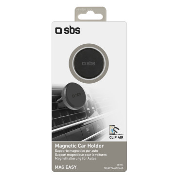 Suporte de carro magnético para smartphone qua. 33 mm em uma aeronave xadrez - preto