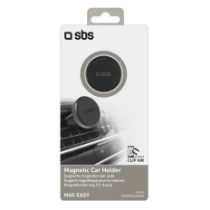 Suporte de carro magnético para smartphone qua. 33 mm em uma aeronave xadrez - preto