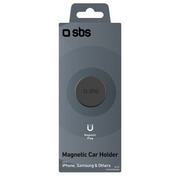 Magnetisk bilhållare på en smartphone ons. 36 mm på ett rutigt flygplan - svart