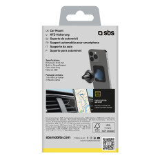 Supporto per auto magnetica su uno smartphone Wed. 40 mm su un aeromobile a scacchi - nero