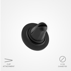 Magnetisk bilhållare på en smartphone ons. 40 mm på ett rutigt flygplan - svart