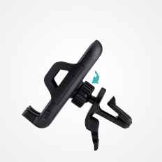 Car holder for smartphone on the reinforced ventilation - black