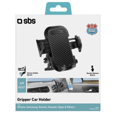 Suporte de carro para smartphone na ventilação reforçada - preto