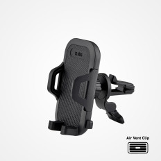Suporte de carro para smartphone na ventilação reforçada - preto
