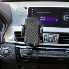 Suporte de carro para smartphone na ventilação reforçada - preto