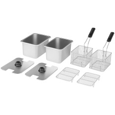 Double Electric Fryer ar termostatu ego 2x4l