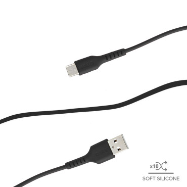 Kabel USB-A-kabel - Micro-USB 2M - Svart