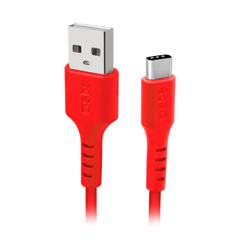 Kabel USB-en kabel - USB-C 1.5m - rød