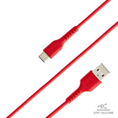 Kabeļu USB-a kabelis - USB-C 1.5m - sarkans