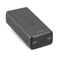 Powerbank 30000 mAh USB-C USB-A - Black