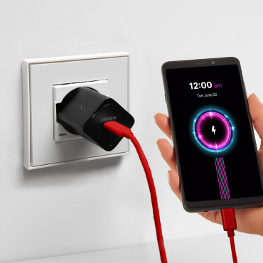 Câble câble en USB-C 60 WP 1.5m - rouge