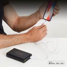 Kabeļu USB-a kabelis - iPhone zibens - balts